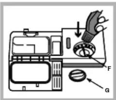 HOTPOINT LFF 8314E EU - Einfüllen des Klarspülers - 1