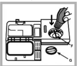 HOTPOINT LFTA+ 2284 A - Charger le produit de rinçage - 1