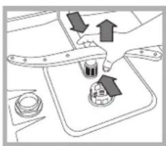 HOTPOINT LFTA+ 2284 A - Nettoyer les bras de lavage - 2