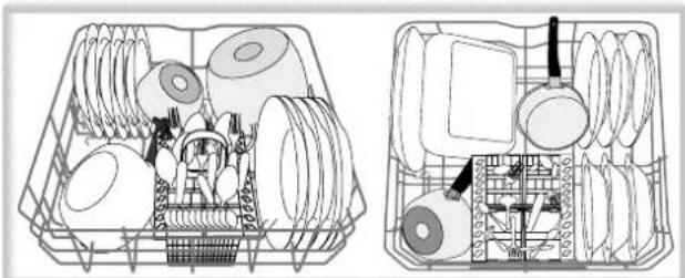 INDESIT DFP 2631M - Kosz dolny i kosz na sztućce - 1