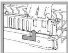 INDESIT DFP 2631M - Regulowanie wysokości górnego kosza - 2