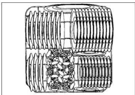 Pelgrim GVW855 - Chargement du panier inférieur (voir fig. 11) - 1