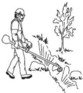 HUSQVARNA 136 LiC - Consignes de sécurité pendant le travail - 1