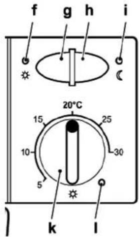 f g h i 20°C 15 25 10 30 5 k l