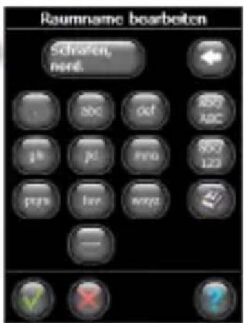 Raumname bearbeiten Schnafen, here