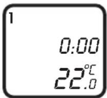 1 0:00 22.0°C
