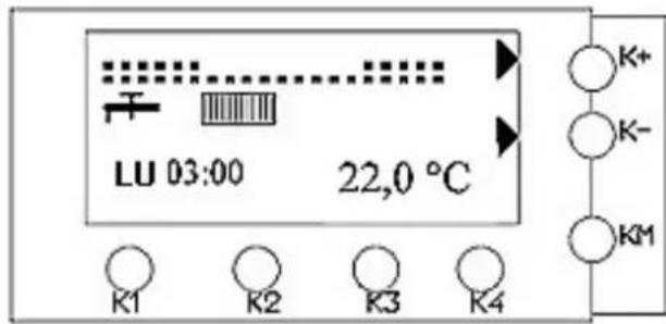 LU 03:00 22,0 °C K1 K2 K3 K4 K+ K- KM