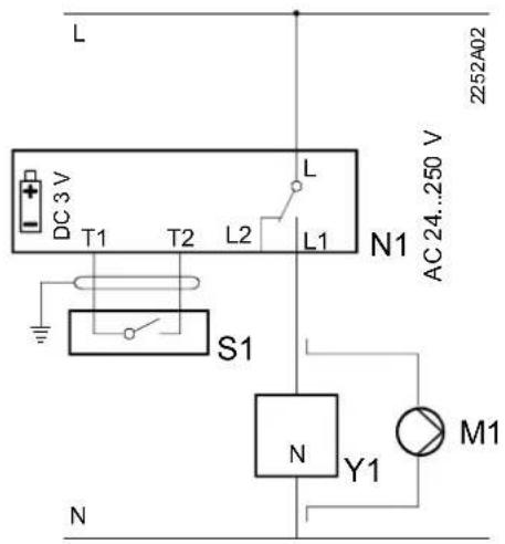 L DC 3 V T1 T2 L2 L1 N1 AC 24...250 V S1 N Y1 M1 N Z252A02