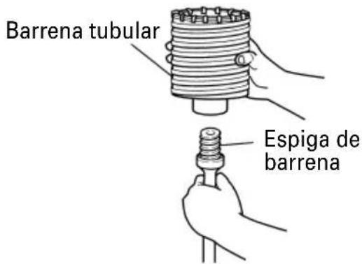 Barrena tubular Espiga de barrena
