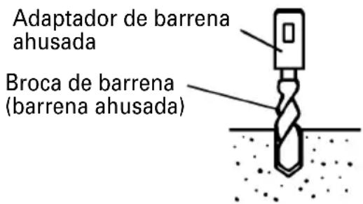 Adaptador de barrena ahusada Broca de barrena (barrena ahusada)