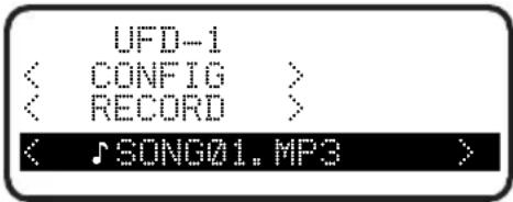 UFD-1 < CONFIG > < RECORD > < SONG01.MP3 >