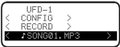 UFD-1 < CONFIG > < RECORD > < SONG01.MP3 >