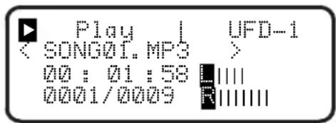 Play | UFD-1 < SONG01.MP3 > 00 : 01 : 58 L | 0001/0009 R