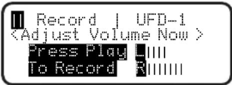 Record | UFD-1 Press Play L!!!! To Record R!!!!