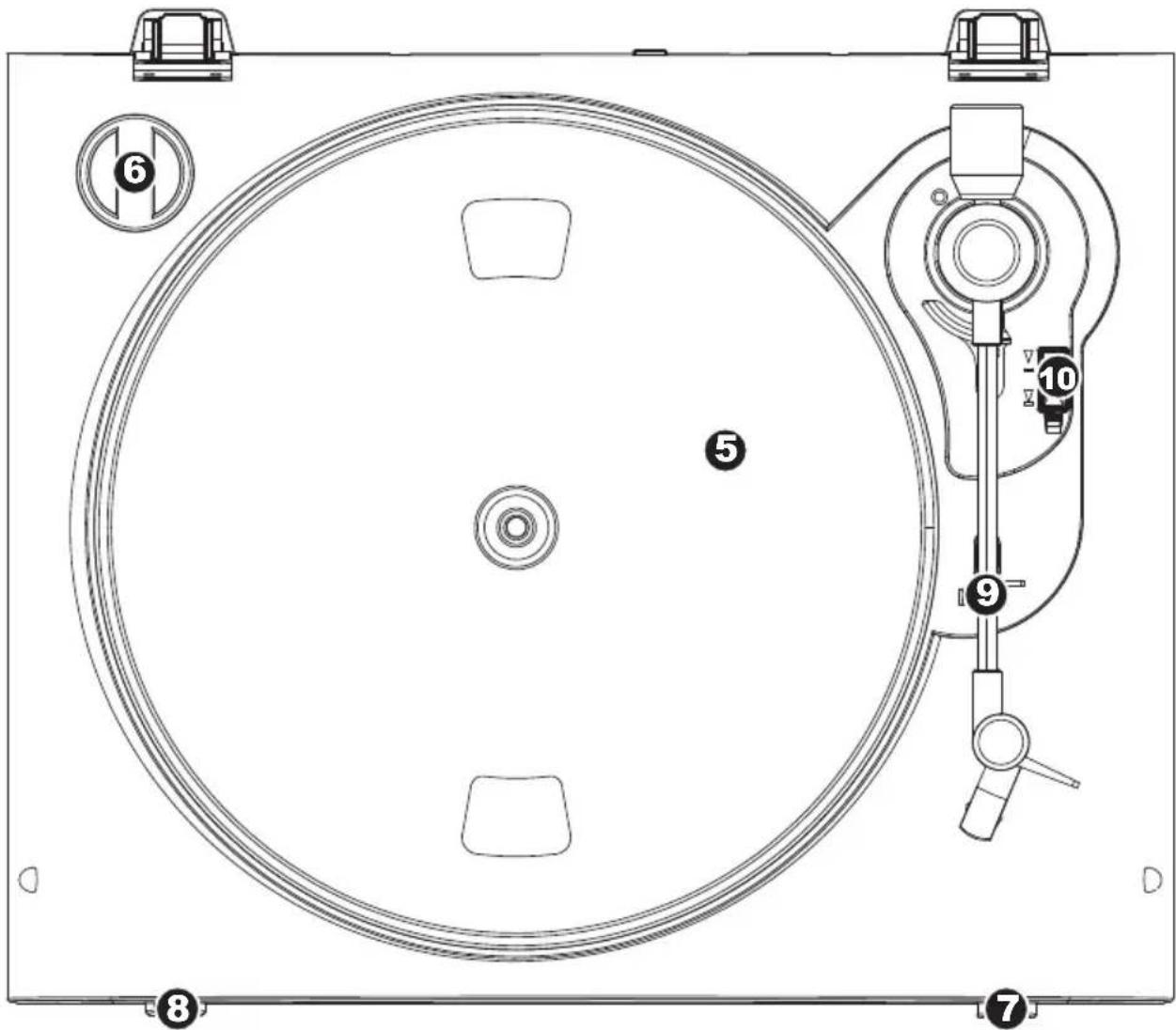 Technical diagram of a circular mechanical device with numbered components, likely a pump or dial indicator system.