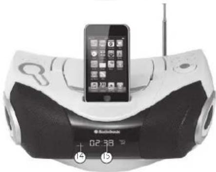 AudioSonic CD-1589 - EMPLACEMENT DES TOUCHES - 2