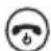 Diagram showing various electrical or mechanical component symbols with arrows and circles, including a circled number 6