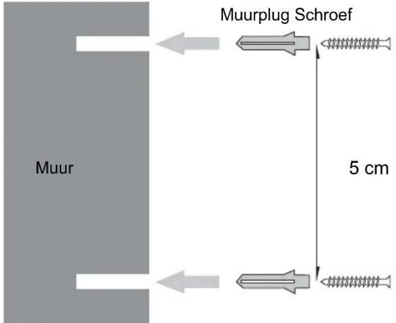 Muur Muurplug Schroef 5 cm Muur