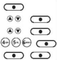 Diagram showing various electrical or mechanical symbols with labeled components and directional indicators