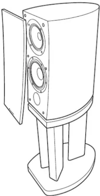 PIONEER S-4EX-QL - Attaching/Removing the Grille Cover - 1