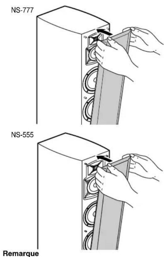 YAMAHA NS-555 - RETRAIT DU COUVERCLE AVANT - 1