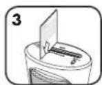 FELLOWES DS-1 Powershred - PAPIER/CARTE - 3