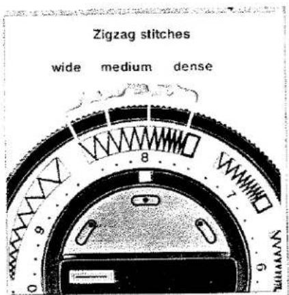 Points zigzag large moyen dense 8 7 9 NAMAN