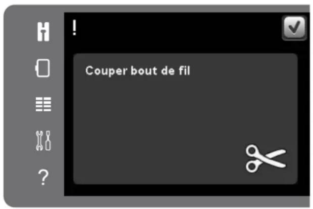 ! Couper bout de fil.