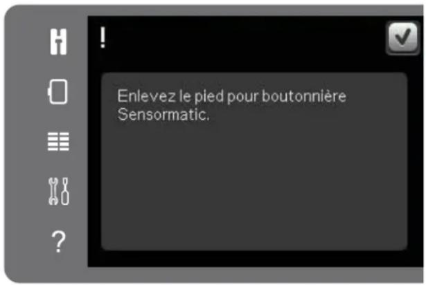 Enlevez le pied pour boutonnière Sensormatic.