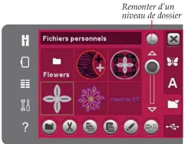 Remonter d'un niveau de dossier. Fichiers personnels. Flowers. creality 10.