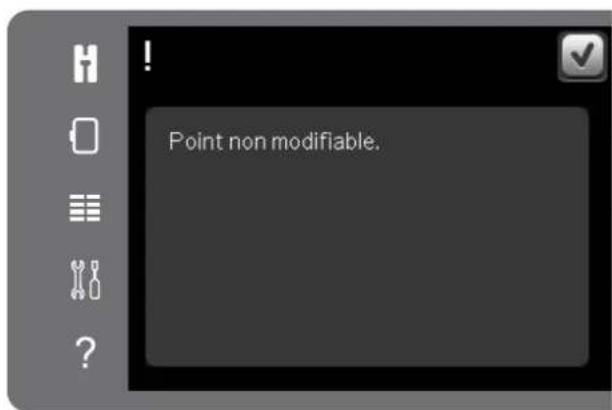 PFAFF creative 3.0 - Point non modifiable - 1