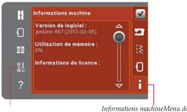 Informations machine. Version de logiciel : jenkins-867 (2013-02-05). Utilisation de mémoire : 8%. Informations de licence : Informations machine Menu du.