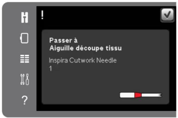 Passer à Aiguille découpe tissu Inspirà Cutwork Needle 1.