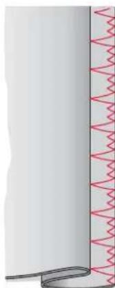 PFAFF creative 3.0 - Point d'ourlet invisible élastique - 2
