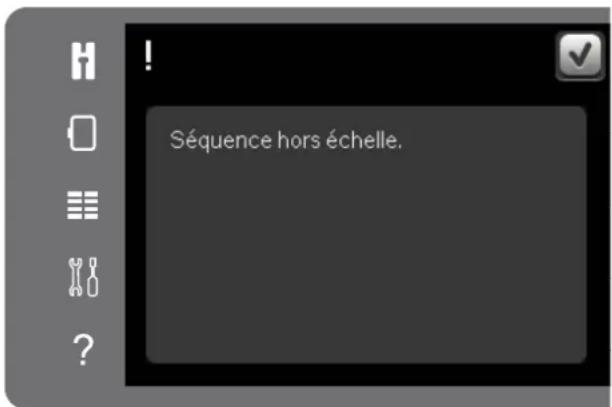 Séquence hors échelle.