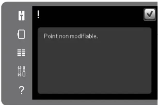 ! Point non modifiable.