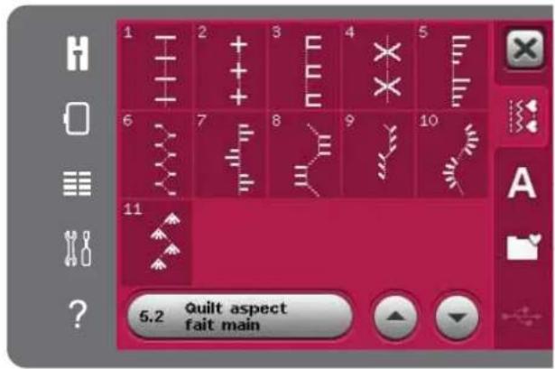 1 2 3 4 5 6 7 8 9 10 11 5.2 Quilt aspect fait main