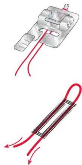 PFAFF creative 3.0 - Boutonnière gansée - 1