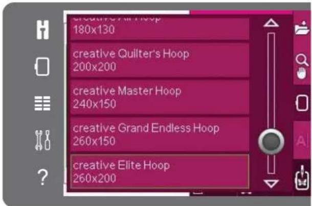PFAFF creative 3.0 - Sélectionner un cercle - 1