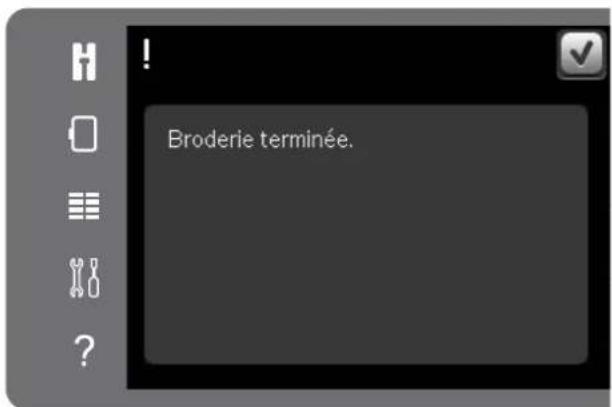 Broderie terminée.