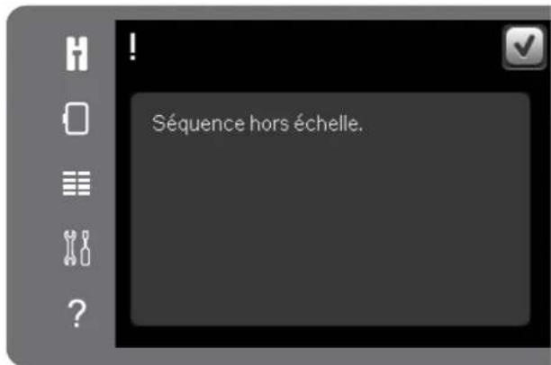 Séquence hors échelle.