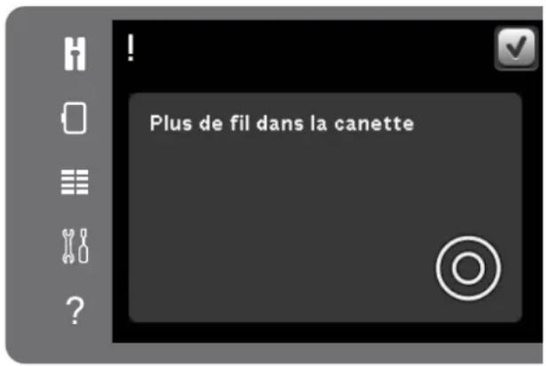 Plus de fil dans la canette