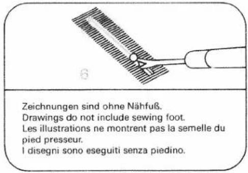 Drawings do not include sewing foot.