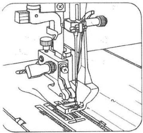 PFAFF tipmatic 1147 - Piedino per punto invisibile: - 1