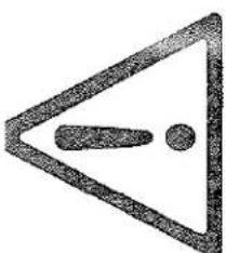 Symbole d'avertissement avec un point d'exclamation dans un triangle.