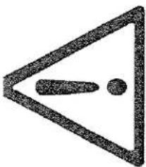 Symbole d'avertissement avec un point d'exclamation dans un triangle.