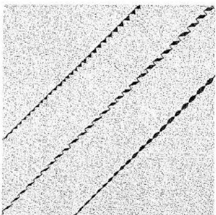 Motif abstrait de lignes diagonales sans texte ni symboles.