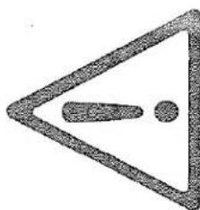 Symbole d'avertissement avec un point d'exclamation dans un triangle.