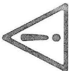 Symbole d'avertissement avec un point d'exclamation dans un triangle.
