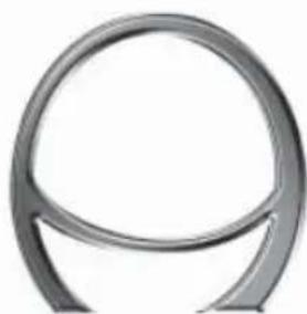 Close-up of a metallic circular ring or stylus (no text or symbols visible)